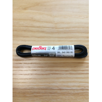 Obrázok pre PEDAG Šnúrky voskované guľaté čierne 60 CM